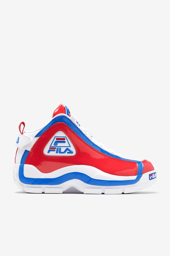 Fila Grant Hill 2 White/Red/Blue Sneakers Mens - NZ 04179-QGKE